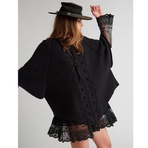 Some Days Lovin Cable Knit Poncho